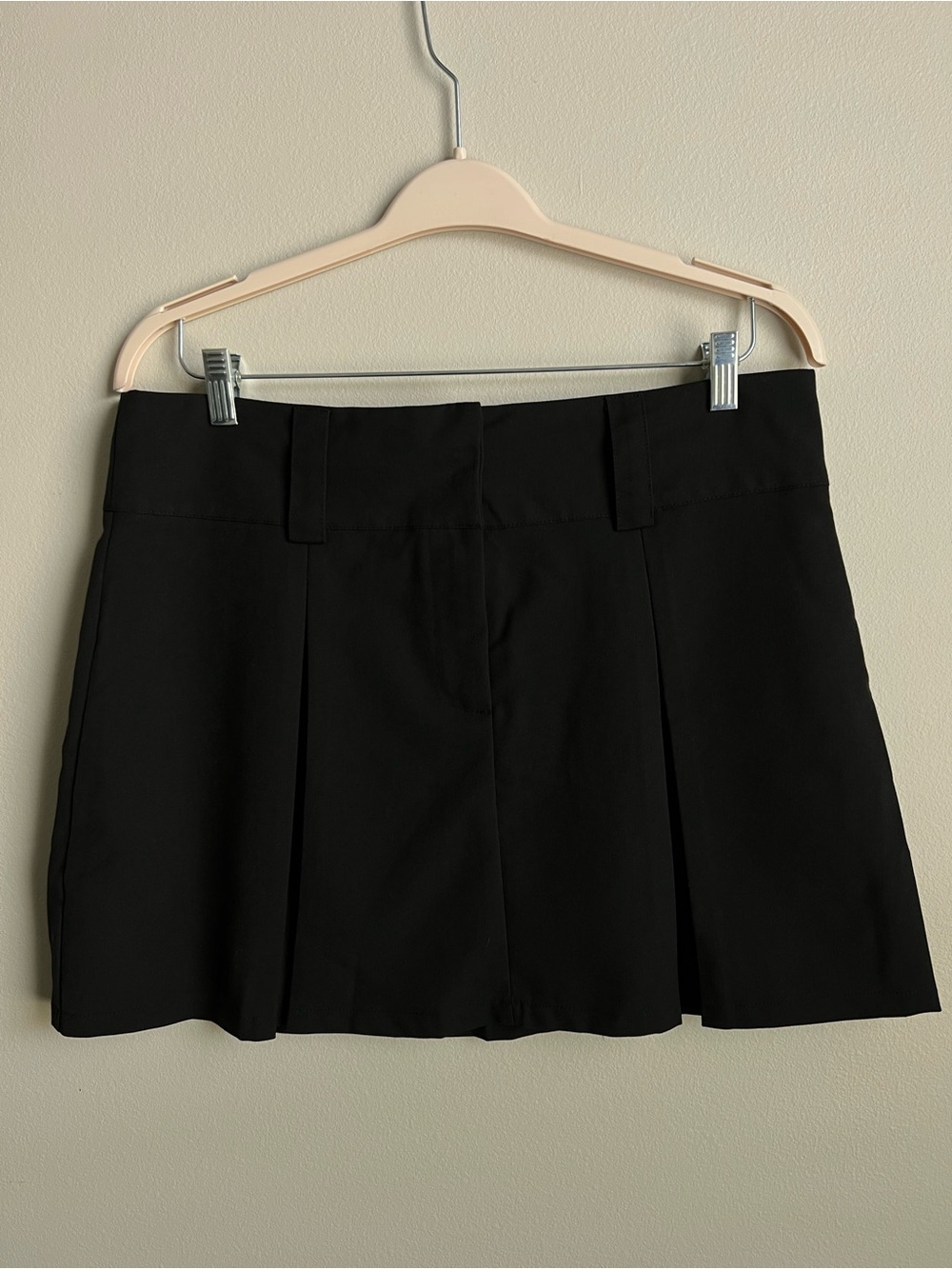 Brave Soul Black Pleated Skort